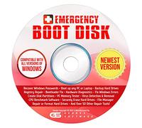 Geddes Emergency Boot Disk Software for Windows 11, 10, 8, 7 Vista, XP, 2000, 98 All in One PC Repair and Diagnostics DVD Tool Works On All Brands of Desktop and Laptop PC Latest Version