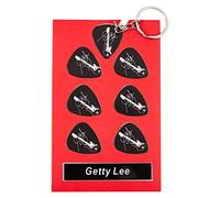 Geddy Lee Guitar Plectrum Gift Set | 6 Artist Plectrums | 1 Artist Keyring