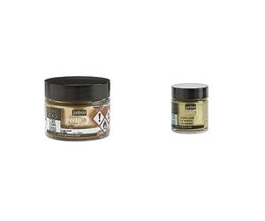 Gedeo 766507 30 ml Gilding Wax, King Gold, 5.5 x 5.5 x 4.5 cm & Gedeo 766511 30 ml Gilding Liquid, Empire Gold