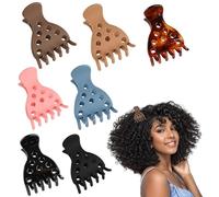 GEDEUBAN 7 PCS Volume Root Clips for Curly Hair, Curl Keeper Claw Clips for Curly Hair No Crease Hair Root Lifting