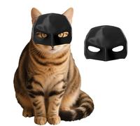 GEDEUBAN Cat Batman Mask, Batcat Masks Helmet Bat Man Hat for Cats (Large)