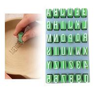 GEDEUBAN Letter Stamps for Clay, DIY Uppercase Alphabet & Numbers Stamps for Pottery Concrete Cookie