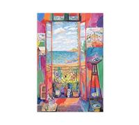 GeDiz Henri Matisse Wall Art - Famous Open Window Poster Canvas Poster Bedroom Decor Sports Landscape Office Room Decor Gift Unframe-style 08x12inch(20x30cm)