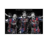 GeDiz Sports Star Lionel Messi Suarez Neymar Poster Canvas Poster Bedroom Decor Sports Landscape Office Room Decor Gift Unframe-style 20x30inch(50x75cm)