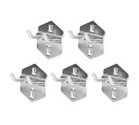 GEDMRT 5PCS Pegboard Hooks for Tool Storage | Sturdy Steel Wall Mounted Rack for Garage/Workshop/Tool Cart | 5kg Load Capacity, Galvanized Coating (25*￠6mm)