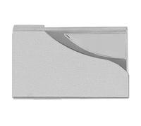 GEDMRT Business Card Holder | Stainless Steel & PU Leather Slim Card Case | Holds 20 Cards for Men/Women/Experts | Sturdy Name Card Organizer Present (980#A)