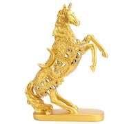 GEDMRT European Retro Horse Statue | Handcrafted Synthetic Material Home & Office Decor | Elegant Sculpture for Living Room/Bar/Desk | Unique Birthday Present & Good Luck Token