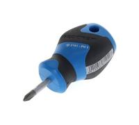 GEDORE Screwdriver Phillips PH1 small, Mini screwdriver short, 3-component handle, length 81 mm, 2161 PH 1