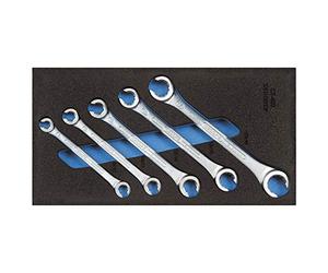 Gedore 1500 CT1-400 Set of Open Flare nut spanners in 1/3 CT Module