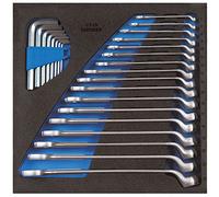 Gedore 1500CT2-1B 2/3 Check-Tool-Module Combination Wrench Bent - Silver