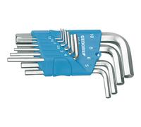 Gedore 1505408 H 42-10 Hexagon Allen Key Set For In-Hex Screws 10 Piece