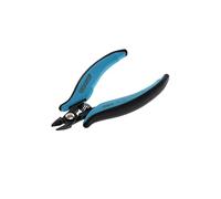 GEDORE 1829025 Miniature Electronics Side Cutters Power Line for 2.0 mm Copper Wire or 1.6 mm Medium Hard Wire, Steel, Black/Blue