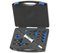 GEDORE Thread adapter set with slide hammer, Set for 1-hole applications, 9 adapters M10-M4 to M14x1.5-M18, 1.81/K-12