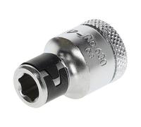 GEDORE, 630 Bit Adaptor AA8 for 3/8 Inch Ratchet, Easy Bit Change, Perfect Fit, Silver