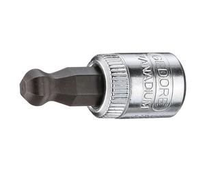 Gedore 2219417 Screwdriver Bit 1/4" ball head Internal Hexagon 5 mm