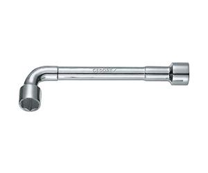 Gedore 25PK9 9 mm 6 Hex Screws Double Socket Wrench Offset - Silver