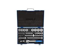 GEDORE 28-piece Socket spanner set, hex, 1/2", 10-36 mm, Tool, Sockets ratchet, for carmotive, 19 VMU-10