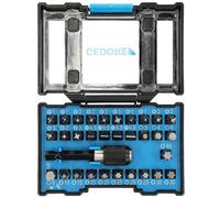 GEDORE Bit-Box Allround, 32-piece, Bit set with bit holder and screwdriver inserts, 1/4", 6.3 mm, Do-it-yourselfers, 666-032-A