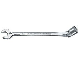 Gedore 53419 19 mm Combination Swivel Head Wrench - Silver