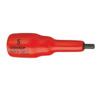 Gedore 6124480 VDE Screwdriver Bit 1/2" Internal Hexagon 5 mm