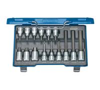 Gedore 6156410 Screwdriver Set 1/2" 9 Pieces inside Hexagon INCH