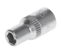 GEDORE Socket, 1/4" 6.3 mm drive, Hexagonal, 5 mm width, Tool, 20 5, Chrome-plated steel