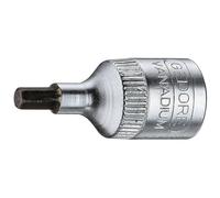Gedore IN205 1/4 5 x 28 mm 6 Hex Screws Screwdriver Bit Socket - Silver
