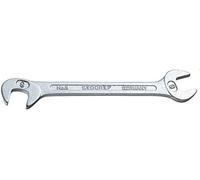 Gedore 8-10 10 mm Small Double Ended Midget Spanner - Silver
