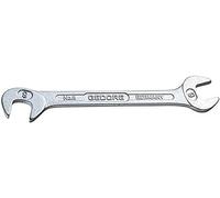 Gedore 8-12 12 mm Small Double Ended Midget Spanner - Silver