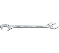 Gedore 8-13 13 mm Small Double Ended Midget Spanner - Silver