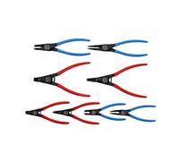 GEDORE 8-pc. Circlip pliers set, Tool set for inner and outer circlips, Straight and 90° angled, S 8008