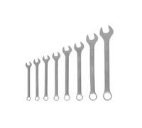 GEDORE 8-pc. Combination spanner set, AF 8-19 mm, 15° angled, Bi-hex, UD profile, Spanner set, 7-080