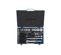 GEDORE 81-piece Socket Spanner Set, Metric, 1/4" + 1/2" Steel, Blue