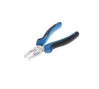 GEDORE Combination pliers for cutting/holding/twisting, Long cutting edges, Dual-material grips, German pattern, Length 160 mm, 8210-160 JC