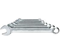 GEDORE Combination Spanner Set, 8 Pieces, SW 3/8-1 Inch, 15° Angled, 12-Point, UD Profile, Spanner Set, 7-08A
