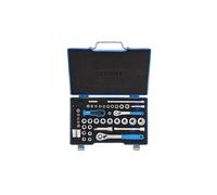 Gedore D 30 TX20 U-20 Socket Spanner Set 3/8 to 1/4 Inch 52-Piece