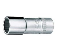 Gedore D19L14 1/2 14 mm 12 Hex Screws Long Socket - Silver