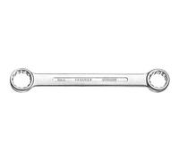 GEDORE Double-ended ring spanner, AF 22+24 mm, Straight, Flat, Slender, Bi-hex, UD profile, Spanner, 4 22X24