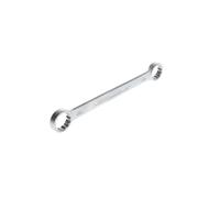 GEDORE Double-ended ring spanner, AF 24+27 mm, Straight, Flat, Slender, Bi-hex, UD profile, Spanner, 4 24X27