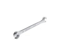 GEDORE Double-ended ring spanner open, AF 10+12 mm, 15° angled, Hex, For brake lines, Spanner, 400 10X12