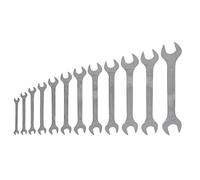GEDORE Double open-end spanner set, 12-pc. Set, AF 6-32 mm, Metric, Flat, Spanner set, Matt chromed, 6-120