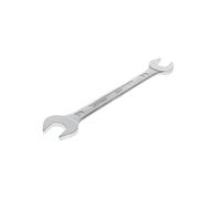 GEDORE Double Open-Ended Spanner 17 x 22 mm, High-Quality Vanadium Steel, Anti-Glare Look, According to DIN 3110, Silver