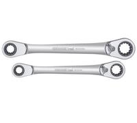 GEDORE Double Ring Ratchet Spanner Set 2Pcs