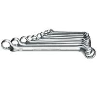 GEDORE Double Ring Spanner Set, 10 Pieces, 6-27 mm, Offset, Forged, Premium Hand Tool Set, Ideal for Professional Craftsmen and DIY Enthusiasts