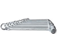 GEDORE Double Ring Spanner Set, 12 Pieces, 6-34 mm, Offset, Forged, Premium Hand Tool Set, Ideal for Professional Craftsmen and DIY Enthusiasts