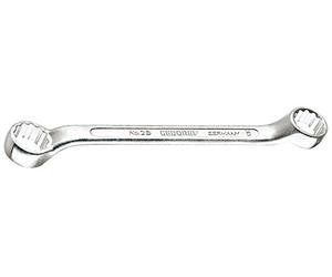 Gedore Double Ring Spanner Short, UD Profile 8 x 9 mm - 2 B 8 x 9