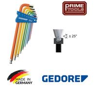 Gedore H 42 CKEL-09 9 Piece Multi Coloured Hexagon Key Set 1.5-10mm Allen Hex