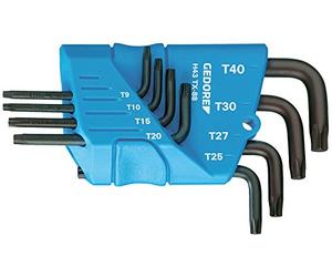 Gedore H 43 TX-88 Cranked Socket Key Set 8 pcs TX T9-T40