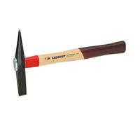 GEDORE Hammer Mallet ROTBAND-PLUS 300 g, 677 H - Forged Alloy Steel Head, Contoured Hickory Handle, Red