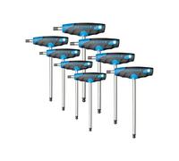 GEDORE Key set, 8-pc., for Allen screws, 2C T-handle and ball head, AF 2-10 mm, DT 2142-008